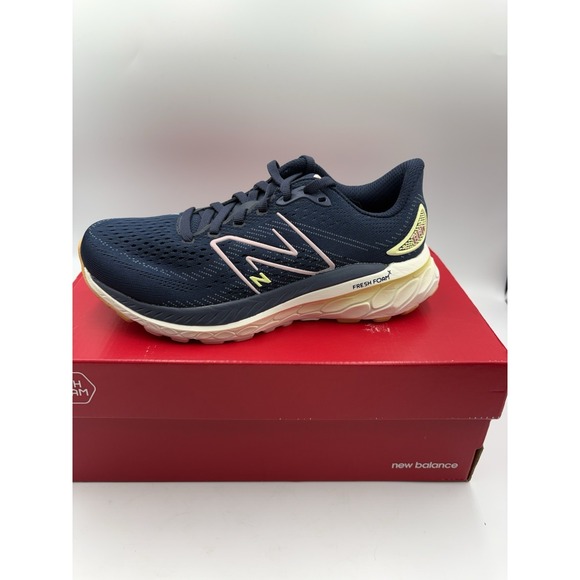 New Balance Other - New Balance Fresh Foam Men's Navy Pink Low Top Lace-Up Running Sneakers
